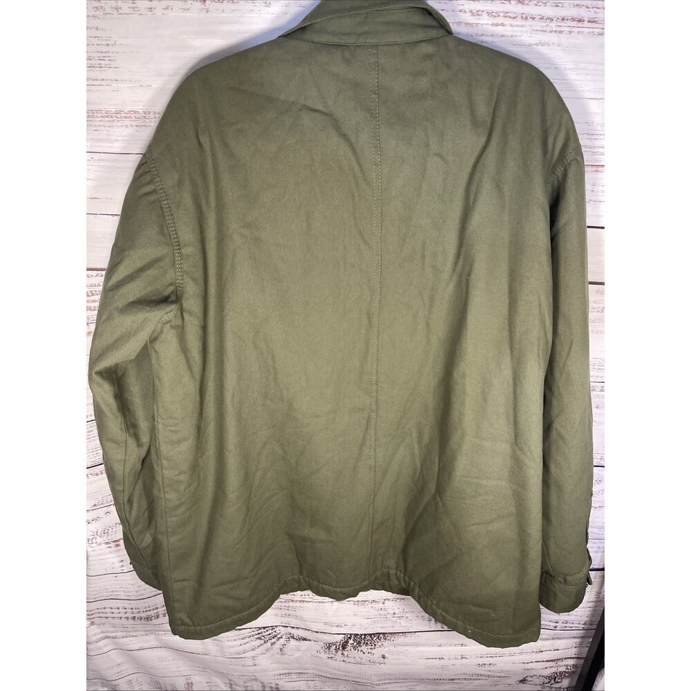 Stanley Canvas Heavy Duty Work Jacket Blanket Interior Size Large - Picture 7 of 10